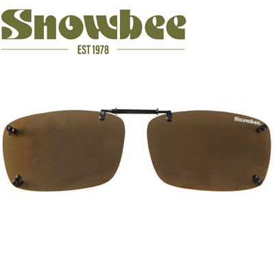 Snowbee Clip-on Adjuster Sunglasses, Black/Amber