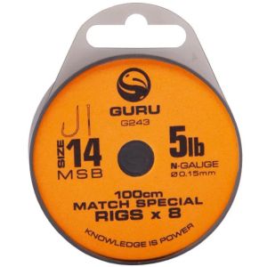 Поводок готовый Guru Match Special Rig 100см №14 0,13мм