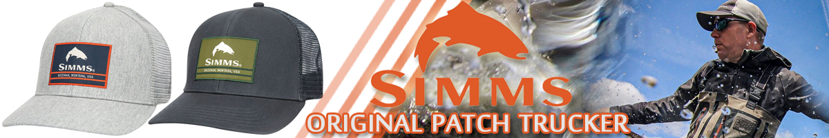 Simms Original Patch Trucker, Carbon