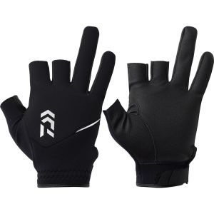Перчатки Daiwa DG-6225W Cold Protection Light Grip Gloves 3 Cuts [Black] XL