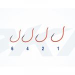 Крючок одинарный BKK DSS-Worm UV (Orange) #2/0 (5шт)