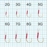 Крючки для воблеров и блесен Smith Assist Hook Vertical Gold №8G (5шт./упак.) 11мм.