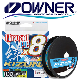Owner Kizuna X8 Broad PE Multi color 10м 300м