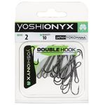 Крючки двойные Yoshi Onyx Double Hook №2 ( в упак. 10шт.) (BN)