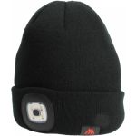 Шапочка зимняя с фонариком Mikado Led Beanie-Black (UM-UC012) (чёрно-белая)