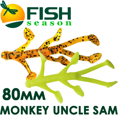 Fish Season Monkey Uncle Sam 3"/80мм 2,8гр.