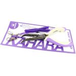 Инструмент для заводных колец Kahara 6inch Stainless bent nose pliers изогнутый с шнуром 156gr