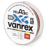 Шнур плетёный Lucky John Vanrex Pelagic х4 Braid Multi Color 125m # 023