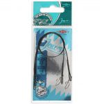 Поводок Mikado Jaws Stalowy STRONG (2 шт.) сталь в оболочке, 25см, 18кг. Арт.ZGJ02-25-18