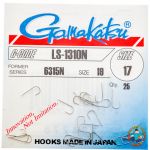 Крючок Gamakatsu Hook LS-1310N (Nickel) №17 (25 шт.)
