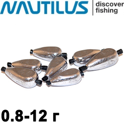 Грузило Nautilus Пуля с силиконовой трубочкой