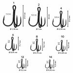 Тройной крючок CF T hook №14 15 шт