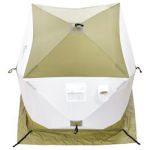 Палатка зимняя куб Следопыт 1,5 х1,5 м, Oxford 240D PU 1000, S по полу 2,2  кв. м, цв. оливковый/белый (PF-TW-22)