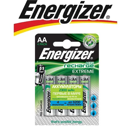 Energizer Extreme NH15/AA 2300 BP4 Pre-Ch 1.2V