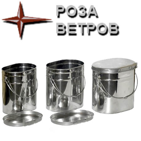 Набор высоких котелков с крышками "матрешка" Нерж. сталь НКОн-003р