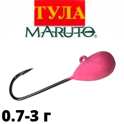 Мормышка горизонтальная Тула Maruto розовая