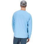 Термофутболка Simms SolarFlex LS Crewneck - Solid, Laguna, L