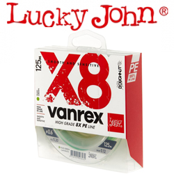 Lucky John Vanrex х8 Braid Fluo Green 125m