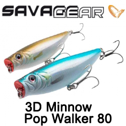 Savage Gear 3D Minnow Pop Walker 80