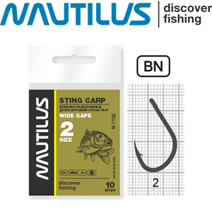 Nautilus Sting Carp Wide gape S-1152BN