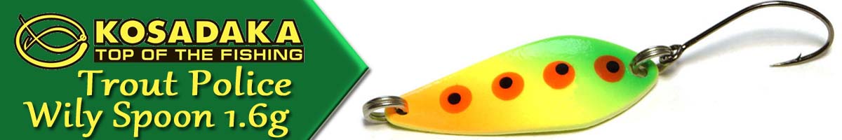 Kosadaka Trout Police Wily Spoon 1.6g.