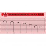 Крючки Vido Craft VD-108 Round Bent Worm (BLN) № 2/0, 3 шт/уп VD108-2/0(3)