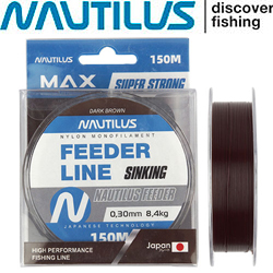 Nautilus Feeder Sinking Dark Brown 150m