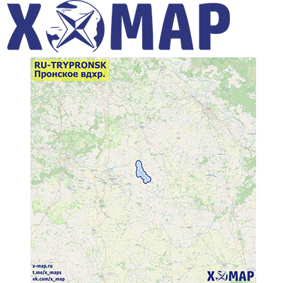 Карты X-MAP Пронское вдхр.