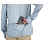 Термофутболка Simms SolarFlex Guide Cooling Hoody, Steel Blue, M