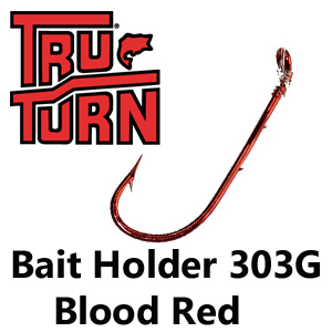 Tru Turn Bait Holder 303G Blood Red с поводком