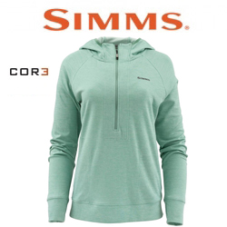 Simms Women's Bugstopper Hoody, Seafoam Heather