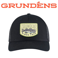 Grundens Bass Patch Trucker, Black
