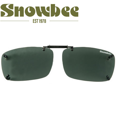 Snowbee Clip-on Adjuster Sunglasses, Black/Green