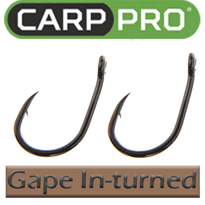 Carp Pro Black Nickel Wide Gape In-turned Eye