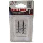Крючок тройной Jig It Round bend treble hooks, 7 шт/уп. №8