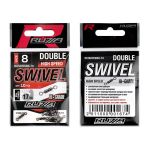 Вертлюг двойной Ruzza High Speed Double Rolling Swivel Black №8 10шт