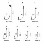 Одинарный крючок CF S hook №8 20 шт