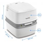 Биотуалет Thetford Porta Potti 365 White (цвет белый, нижний бак 21л, верхний бак 15л, ручной насос)