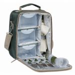 Набор для пикника Camping World River Lunch в подарочной упаковке (на 2 персоны, цвет зеленый, арт. SL-002)