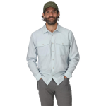 Рубашка Simms No-See-Um Bugstopper LS Shirt, Bimini Blue Heather, L