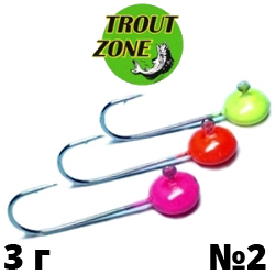 Мормышки зимние форелевые таблетки Trout Zone Kumho №2