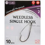 Крючок незацепляйка Koi Weedless Single Hook, размер 1 (INT), цвет BN, (10 шт.)
