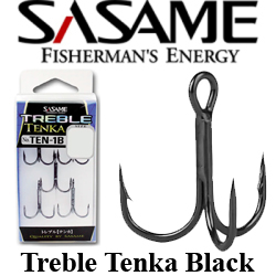 Sasame Treble Tenka Hook Black