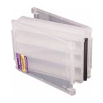 Коробка для воблеров Kosadaka TB-S61B-CL, 20,5*14,5*5см двухсторонняя, продольные секции, прозрачная