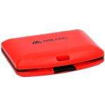 Коробка рыболова Mikado Double-Sided With Compartments (11x9x2.5cm) красная, герметичная (UACH-H437)