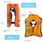 Жилет самонадувной Life Jacket оранжевый