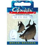 Крючок Gamakatsu BKS-1310N Bream 45см №12 d поводка 014 (10шт.)