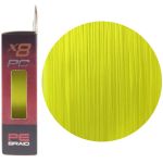 Шнур Ruzza X8 PC 150м Fluo Yellow 0,148мм 5,9кг/13lb