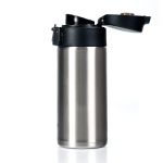 Термокружка Tiger MMJ-A036 Clear Stainless 0,36 л (цвет стальной, откидная крышка на кнопке)