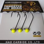 Вольфрамовая джиг-головка HAO CARBIDE на крючке Mustad 32891NP-BN #1, Fluo Yellow, 4 мм, 0,68 гр.